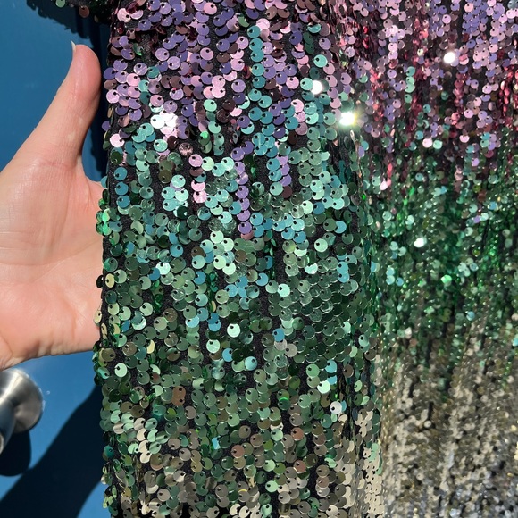 “A Coat of Many Colors”, Sequined party jacket Sz XXL - Picture 3 of 12